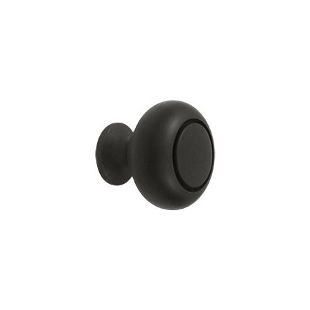 Deltana KR119U10B Round Groove Knob Oil-Rubbed Bronze, 10PK KR119U10B-XCP10